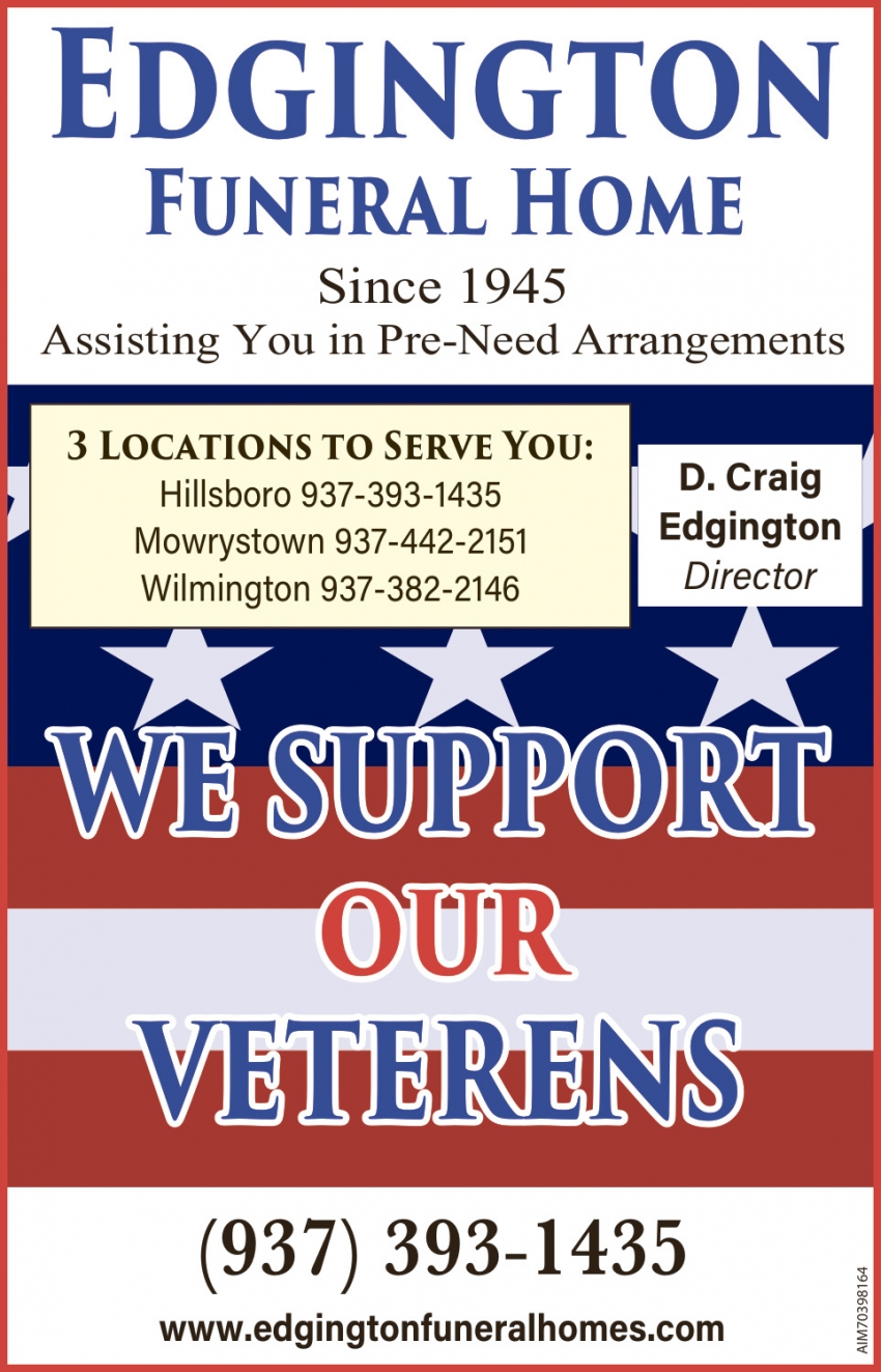 Funeral Home, Edgington Funeral Home, Wilmington, OH